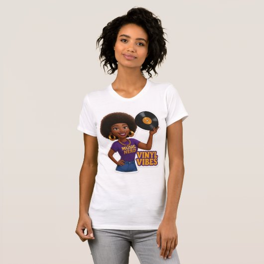 Wyldflow3r Vinyl Vibes T Shirt (Voorkant volledig)