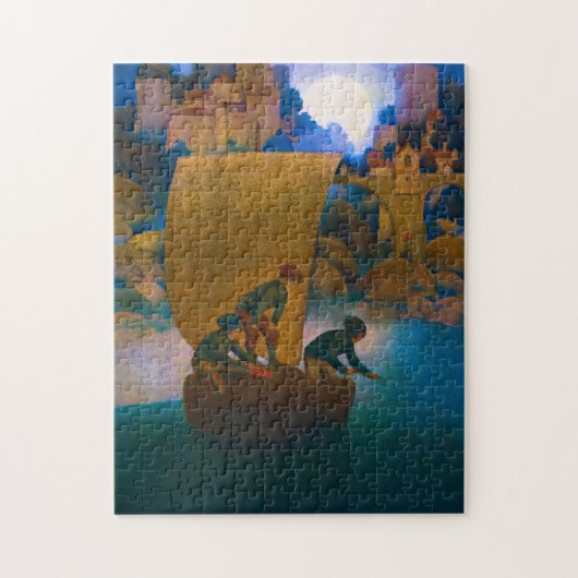 Wynken, Blynken en Nod, 1905, gemaakt door Maxfiel Legpuzzel (Verticaal)