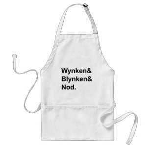 Wynken Blynken & Nod Houten Schoen Slaapverhaal Standaard Schort