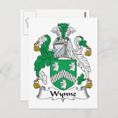 Wynne Family Crest Briefkaart (Voorkant / Achterkant)