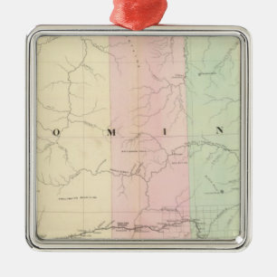 Wyoming 3 metalen ornament