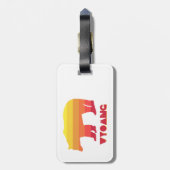 Wyoming Beer Bagagelabel (Achterkant verticaal)