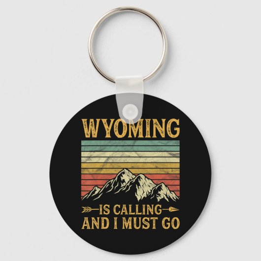 Wyoming belt en ik moet 7 gaan sleutelhanger (Voorkant)