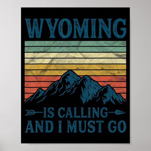 Wyoming belt en ik moet gaan poster (Voorkant)