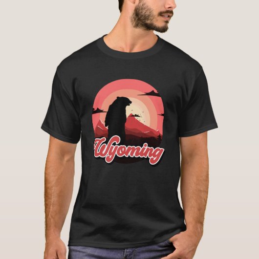 Wyoming Beren Wandelen Backpacken Vakantie Wereld  T-shirt (Voorkant)