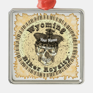 Wyoming Biker  Metalen Ornament