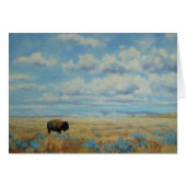 Wyoming Bison Fine Art Toutes les occasions Grey C (Devant horizontal)
