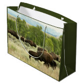 Wyoming Bison Natuur Animal Fotografie Groot Cadeauzakje (Achterkant Gekanteld)