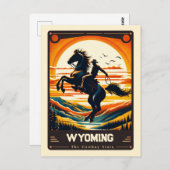 Wyoming | Briefkaart van patriottische geest (Voorkant / Achterkant)