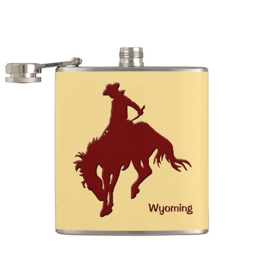 Wyoming Bucking Horse Heupfles (Geopend)