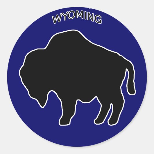 Wyoming Buffalo Sticker (Voorkant)