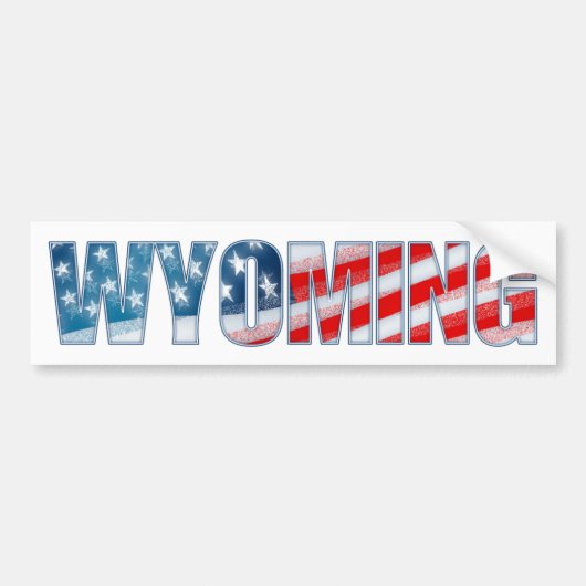 Wyoming Bumpersticker (Voorkant)
