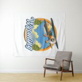 Wyoming Cartoon logo Wandkleed (In Situ (horizontaal))