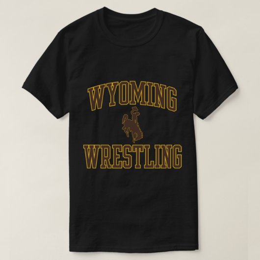 Wyoming Cowboys Apparel Wrestling Classic Arch T-shirt (Design voorkant)