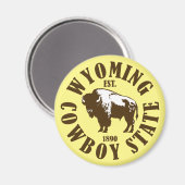 Wyoming, cowboystaat magneet (Voorkant / Achterkant)