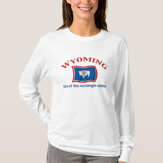 Wyoming - Een rechthoekstaat T-shirt (Voorkant)