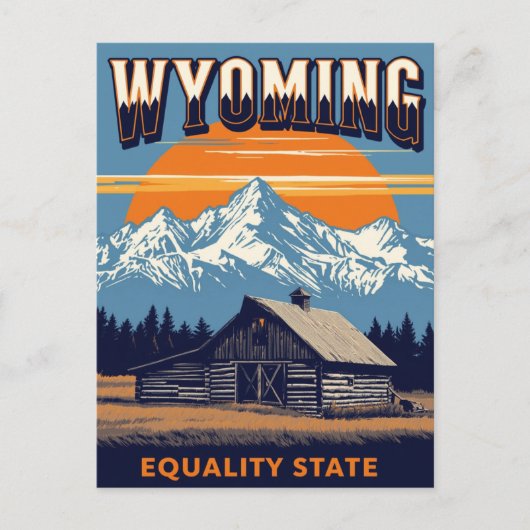 Wyoming Equality State Briefkaart (Voorkant)
