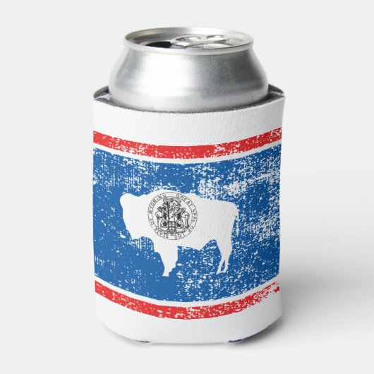 Wyoming Flag Blikjeskoeler (Blikje Voorkant)