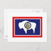 WYOMING FLAG BRIEFKAART (Voorkant / Achterkant)