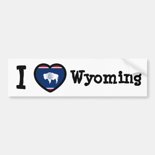 Wyoming Flag Bumpersticker (Voorkant)