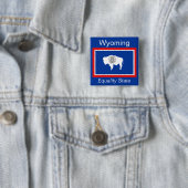 Wyoming Flag Button (In situ)