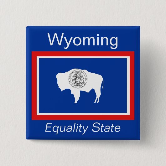 Wyoming Flag Button (Voorkant)