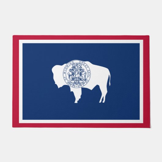 Wyoming Flag Deurmat (Voorkant)