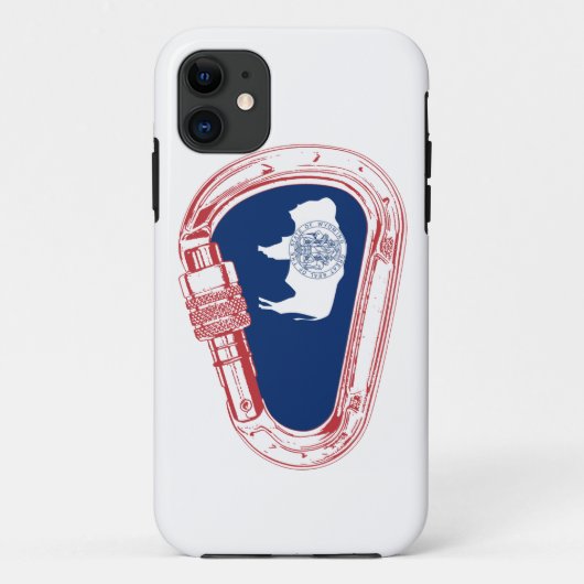 Wyoming Flag Klim Carabiner Case-Mate iPhone Case (Achterkant)