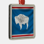 Wyoming Flag Metalen Ornament (Rechts)