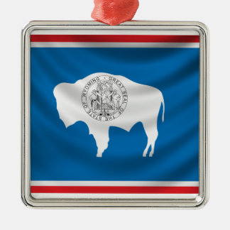 Wyoming Flag Metalen Ornament
