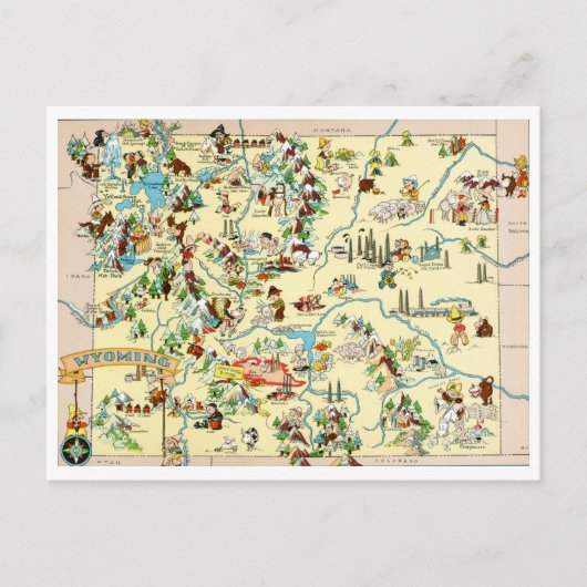 Wyoming Funny Briefkaart (Voorkant)