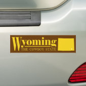 Wyoming Gold Bumpersticker (Op auto)