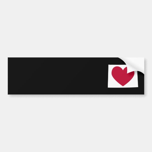 Wyoming Heart Bumpersticker (Voorkant)