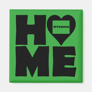 Wyoming Home Heart State Fridge Magnet Magneet