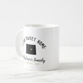 Wyoming Home Sweet Home Famille Monogramme Mug (Devant gauche)