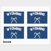 Wyoming Ice-klimmen Rechthoekige Sticker (Vel)