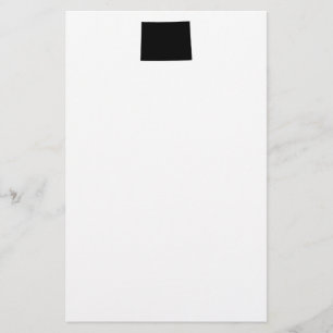 Wyoming in Black Briefpapier