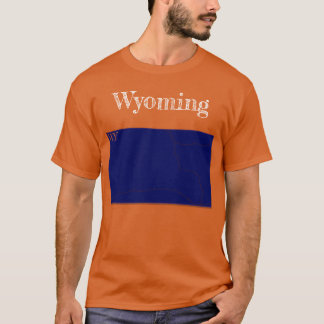Wyoming Interstates [Navy Blue Design] T-shirt
