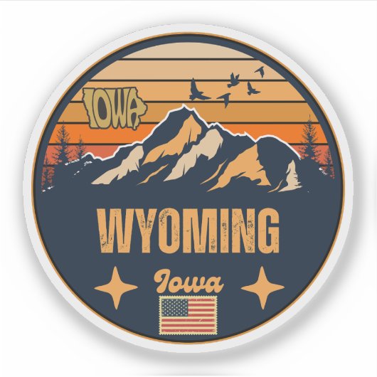 Wyoming, Iowa Sticker (Voorkant)
