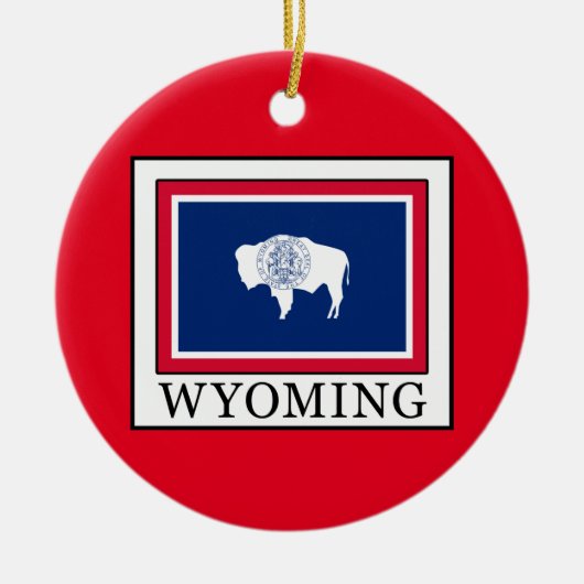 Wyoming Keramisch Ornament (Voorkant)