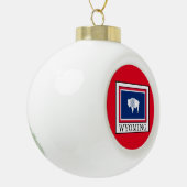 Wyoming Keramische Bal Ornament (Links)
