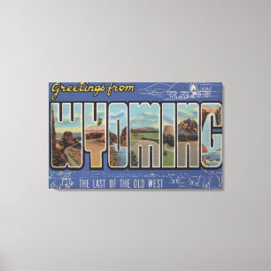 Wyoming (Laatste van het Oude Westen) Canvas Afdruk