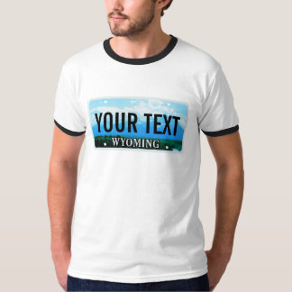 Wyoming License Bord T-shirt