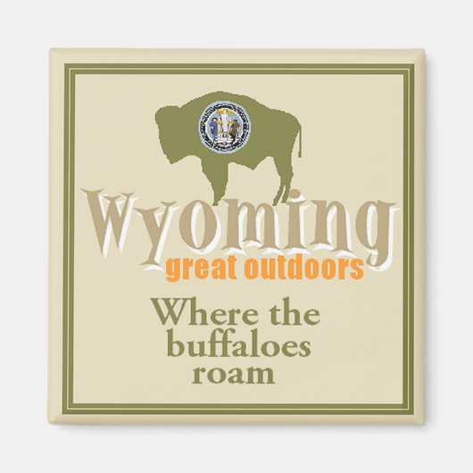 WYOMING MAGNEET (Voorkant)