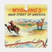 Wyoming Map Ornament (Achterkant)