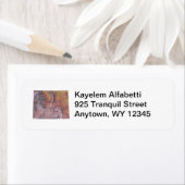 Wyoming Map Return-adreslabel Etiket (Insitu)