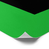 Wyoming met Rasta-kleuren Poster (Hoek)