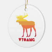 Wyoming Moose Keramisch Ornament (Links)