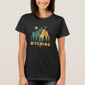 Wyoming Mountains USA Wandelen Buiten  T-shirt