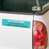 Wyoming, niet voor iedereen bumpersticker (Op Truck)